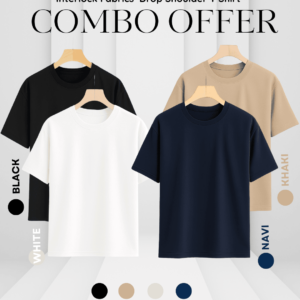 **Alt Text:** Fanamawear 230+ GSM Drop Shoulder T-Shirt in Bangladesh made with export interlock cotton and premium stitching