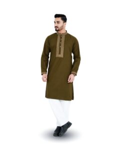 Fanamawear Khadi Cotton Panjabi – premium quality, soft and breathable fabric, perfect traditional wear with home delivery in Bangladesh.