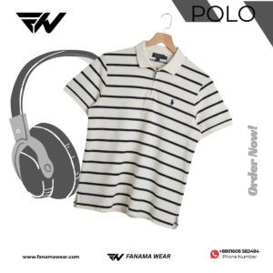 fanamawear White And BlackSimpel polo