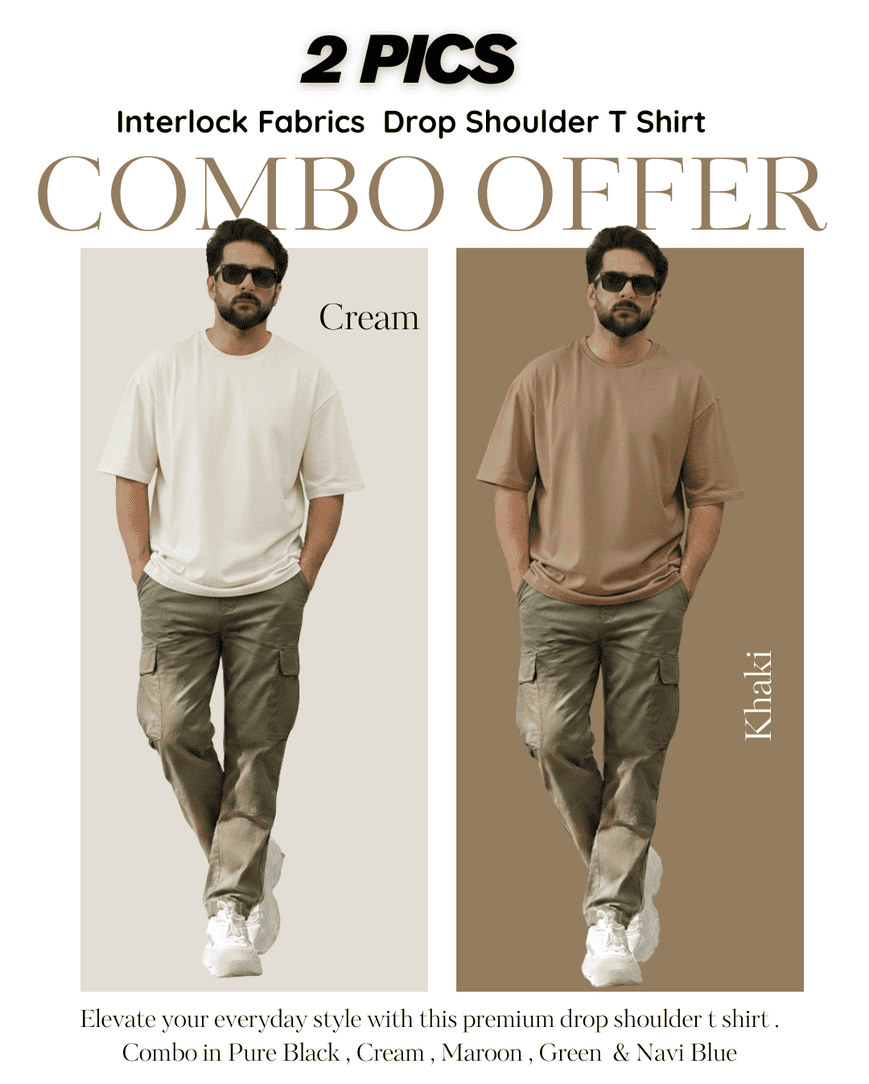 Fanamawear 230+ GSM Drop Shoulder T-Shirt in Bangladesh made with export interlock cotton and premium stitching