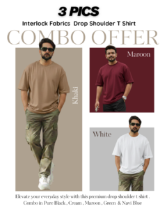 Fanamawear 230+ GSM Drop Shoulder T-Shirt in Bangladesh made with export interlock cotton and premium stitching