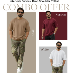 Fanamawear 230+ GSM Drop Shoulder T-Shirt in Bangladesh made with export interlock cotton and premium stitching