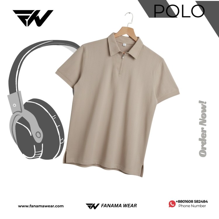 khaki colour polo
