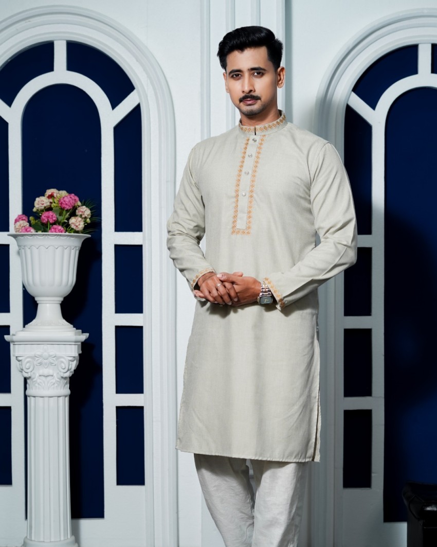 Fanamawear Indian Khadi Cotton Panjabi – premium quality soft breathable fabric traditional wear in Bangladesh 🇧🇩