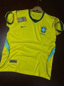 Brazil World Cup 2026 yellow home jersey player edition with slim fit design and premium fabric.